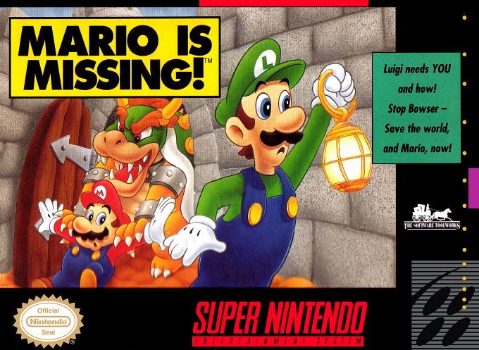 Mario Is Missing ! box art