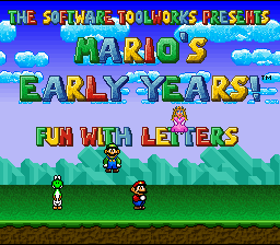 Mario's Early Years - Fun With Letters — sstitle (WOR)