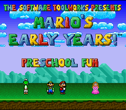 Mario's Early Years - Preschool Fun — sstitle (WOR)