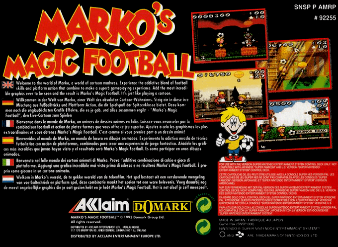 Marko's Magic Football — box-2D-back (EU)