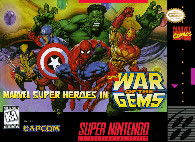 Marvel Super Heroes - War of the Gems box art