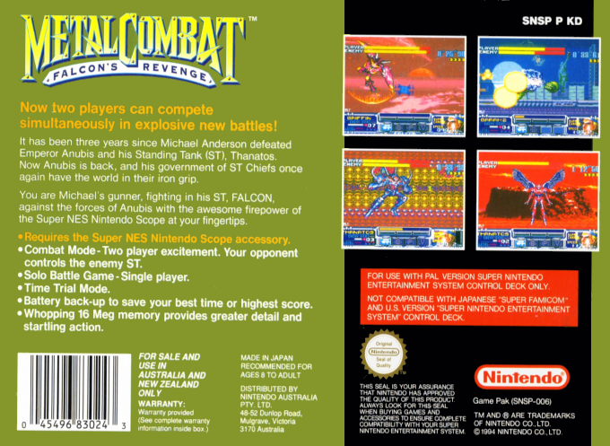 Metal Combat - Falcon's Revenge — box-2D-back (EU)