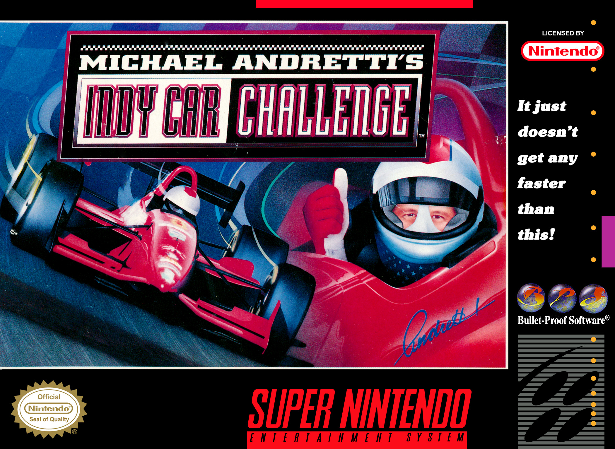 Michael Andretti's Indy Car Challenge box art