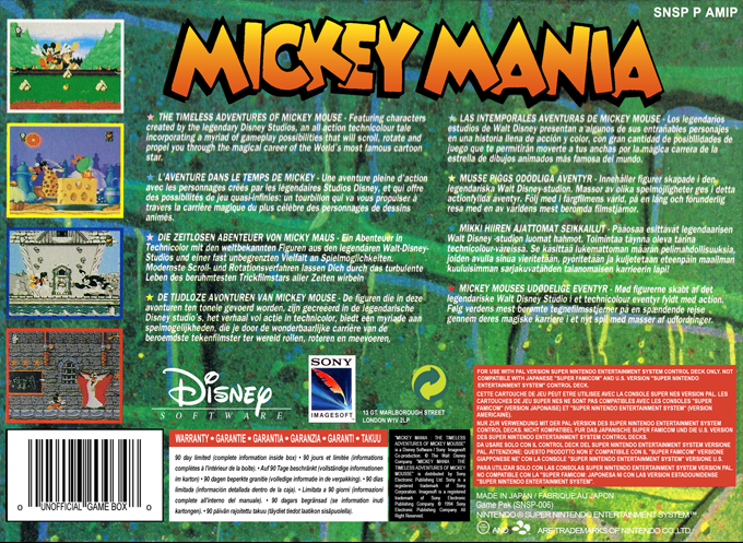 Mickey Mania - The Timeless Adventures Of Mickey Mouse — box-2D-back (EU)