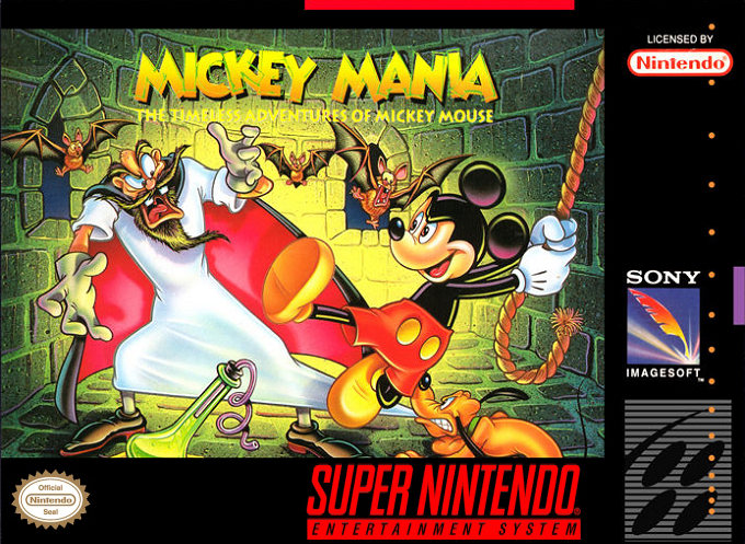 Mickey Mania - The Timeless Adventures Of Mickey Mouse box art