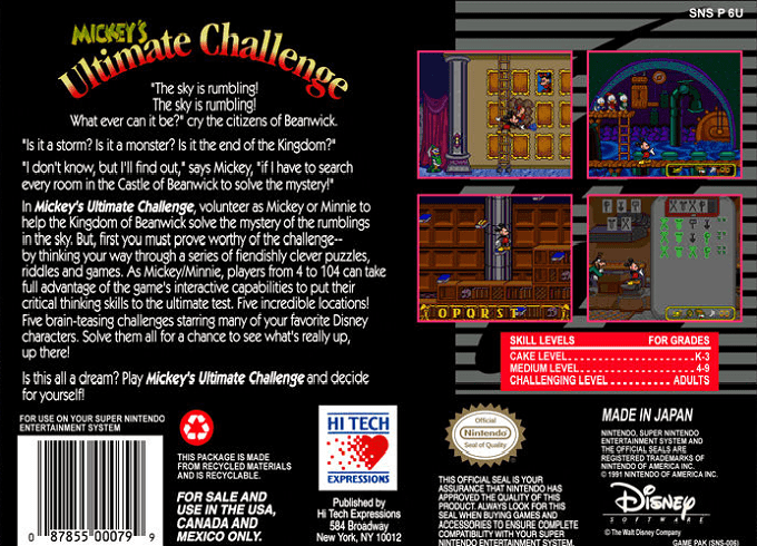 Mickey's Ultimate Challenge — box-2D-back (US)
