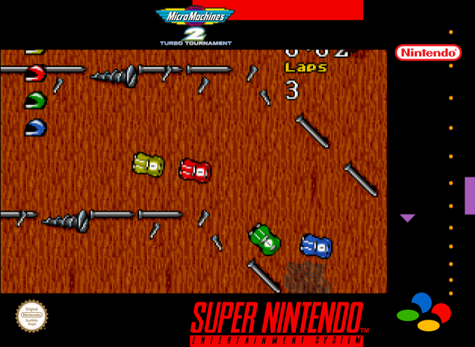 Micro Machines 2 - Turbo Tournament — box-2D (SS)