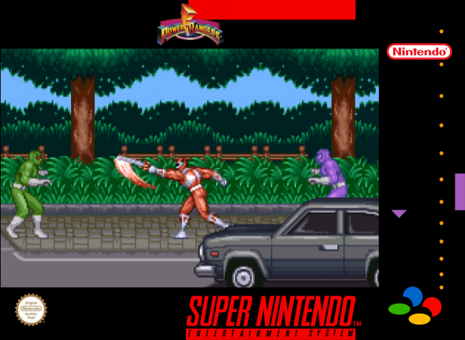 Mighty Morphin Power Rangers — box-2D (SS)