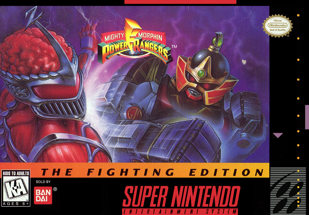 Mighty Morphin Power Rangers - The Fighting Edition box art