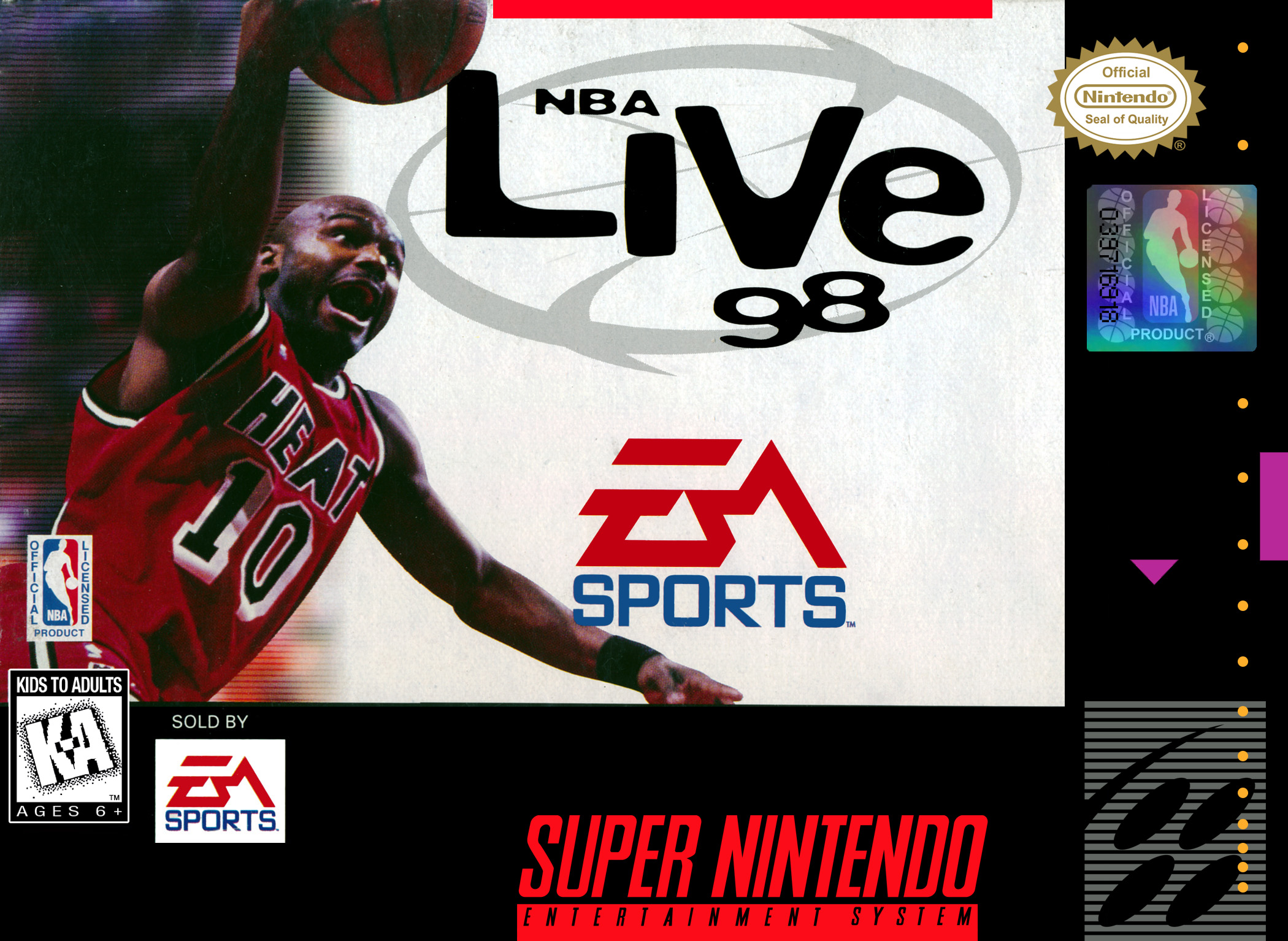 NBA Live 98 box art