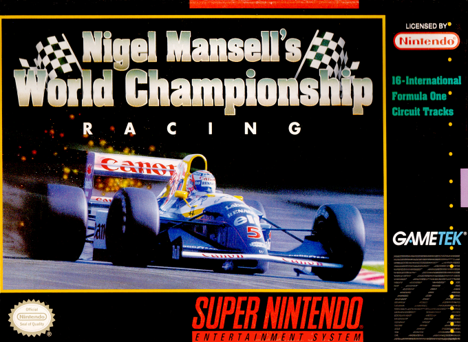 Nigel Mansell's World Championship Racing box art
