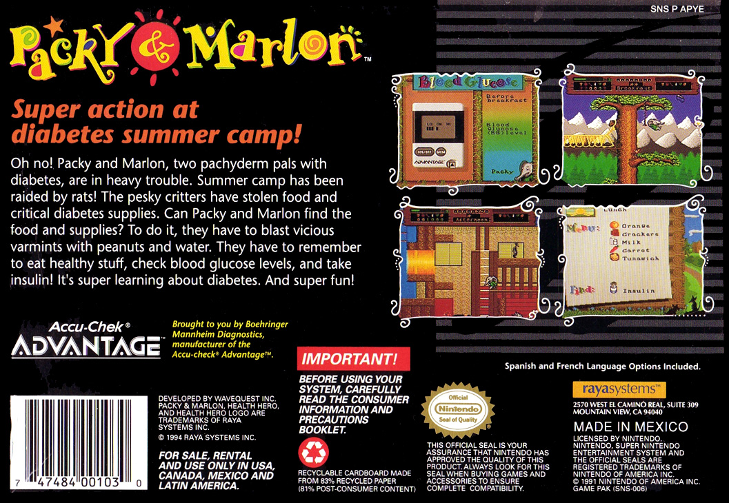 Packy And Marlon — box-2D-back (US)