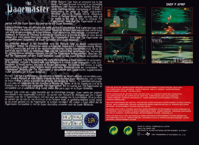 Pagemaster, The — box-2D-back (EU)