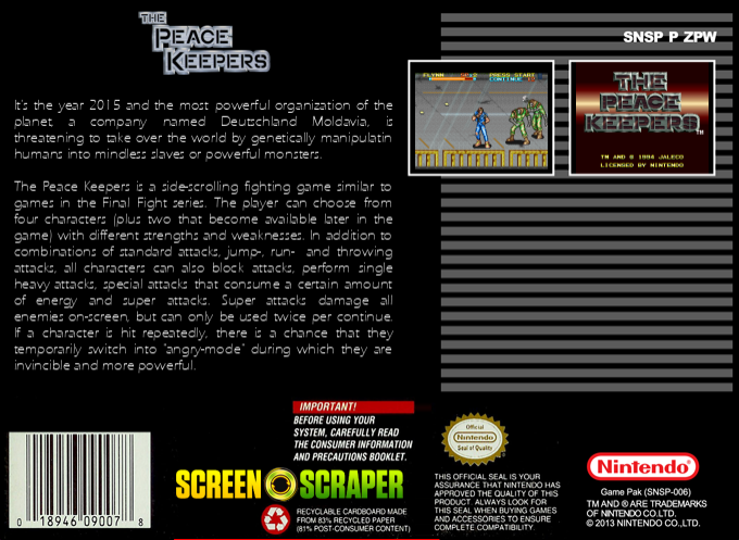 Peace Keepers, The — box-2D-back (SS)