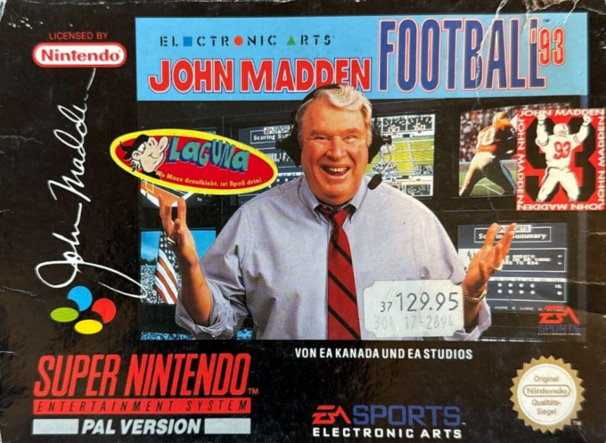 John Madden Football '93 — box-2D (DE)