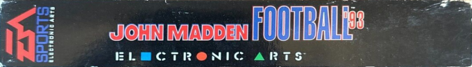 John Madden Football '93 — box-2D-side (DE)