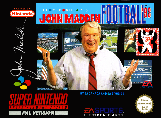 John Madden Football '93 — box-2D (EU)