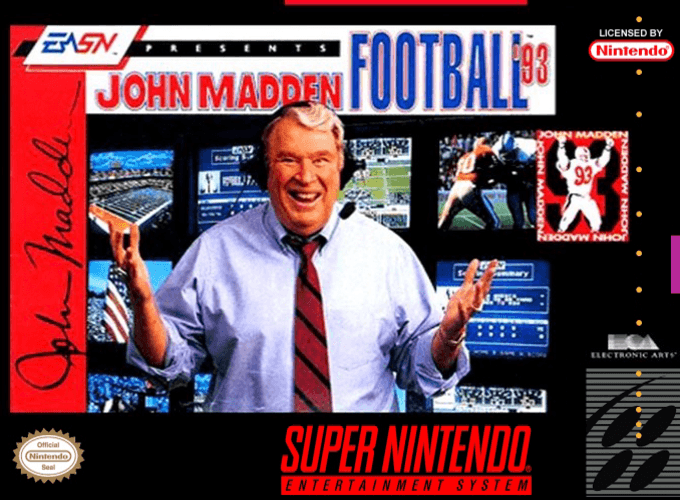 John Madden Football '93 box art