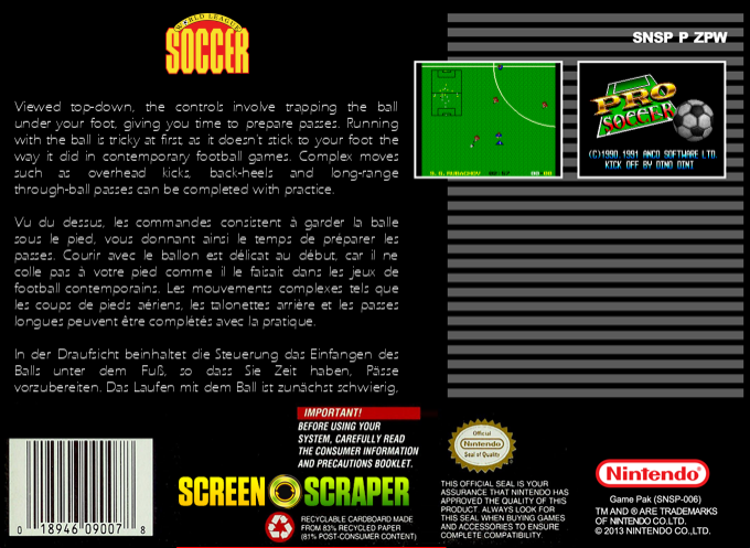 World League Soccer — box-2D-back (SS)