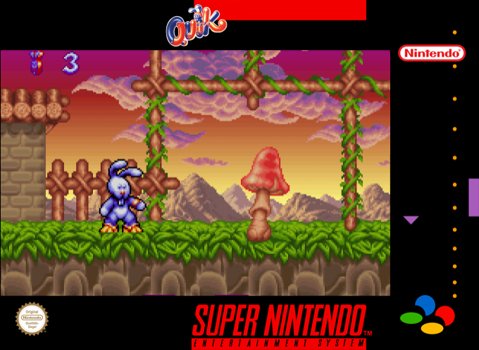 Quik The Thunder Rabbit — box-2D (SS)