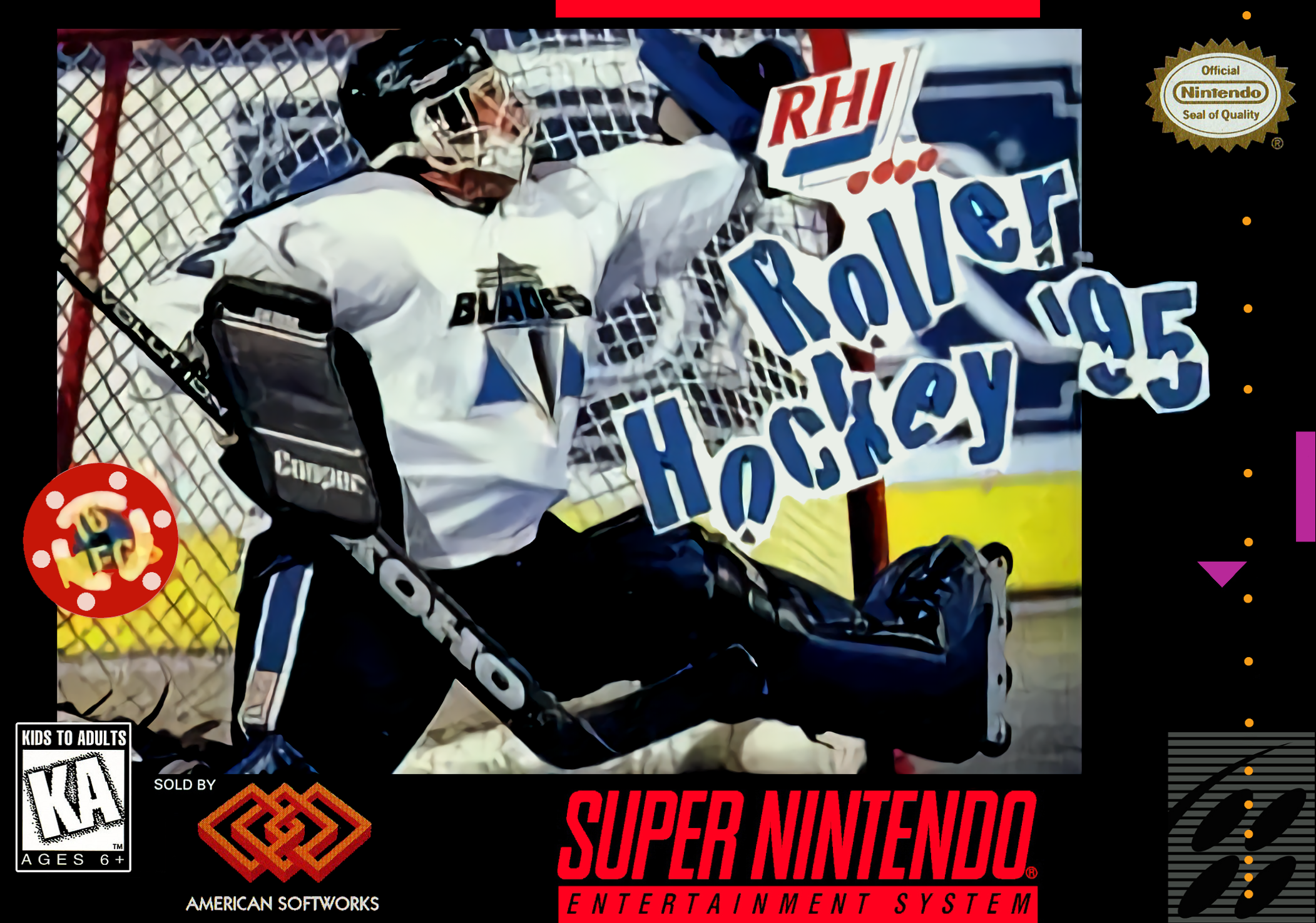 Rhi Roller Hockey '95 box art