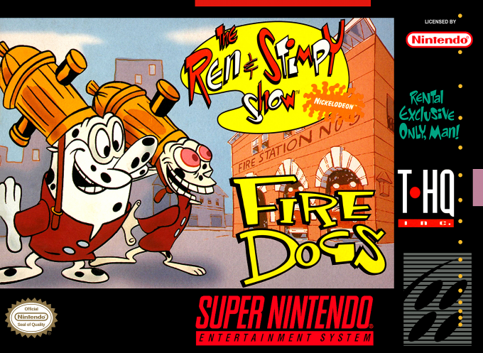 Ren And Stimpy Show - Fire Dogs, The box art