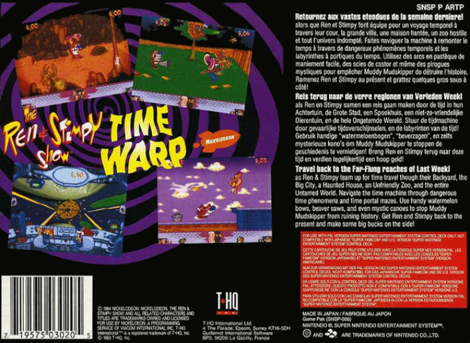 Ren And Stimpy Show - Time Warp, The — box-2D-back (EU)