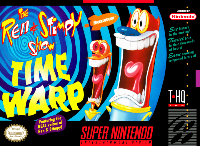 Ren And Stimpy Show - Time Warp, The box art
