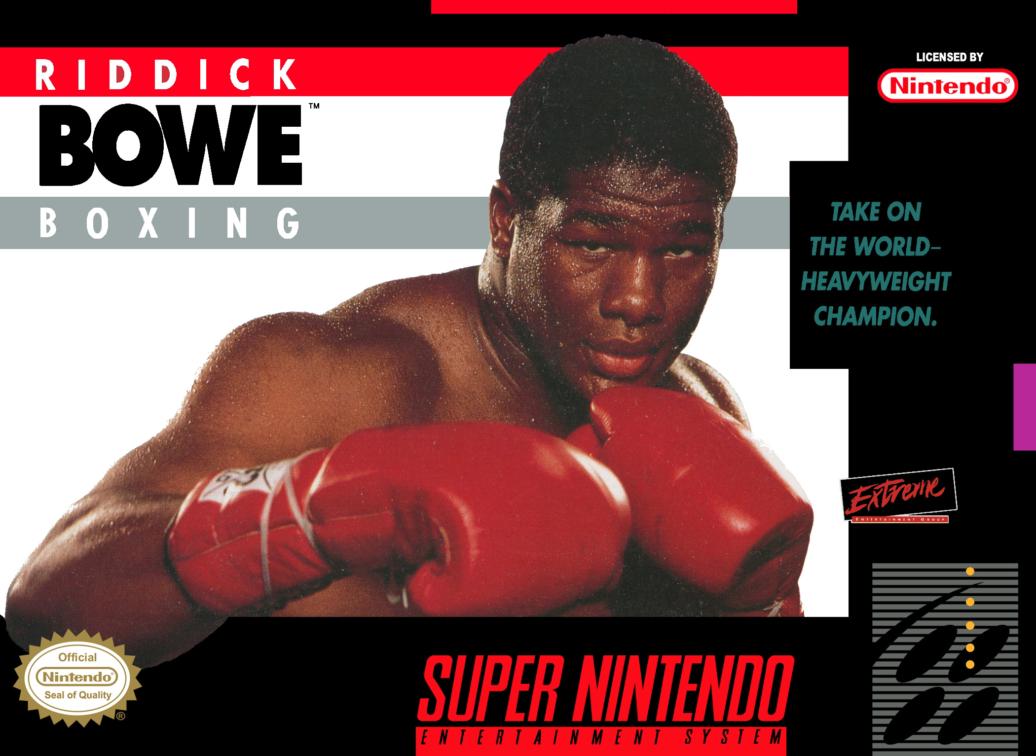 Riddick Bowe Boxing box art