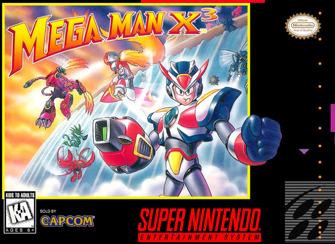 Mega Man X3 box art