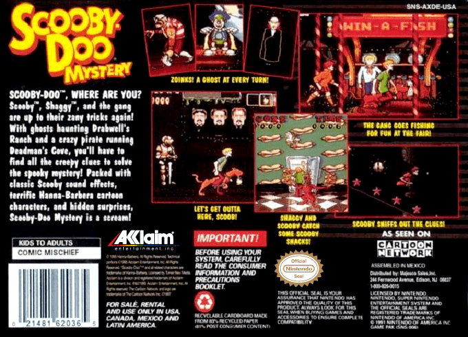 Scooby-doo Mystery — box-2D-back (US)