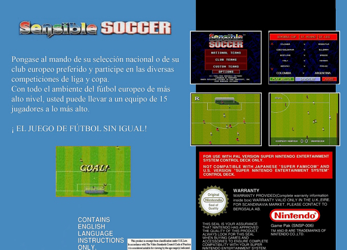 Sensible Soccer - European Champions — box-2D-back (EU)