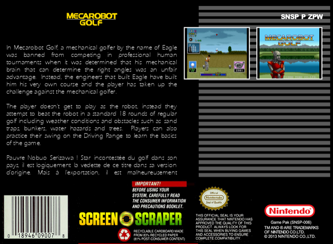 Mecarobot Golf — box-2D-back (SS)
