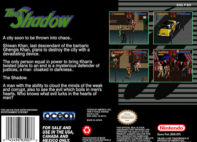 The Shadow — box-2D-back (US)