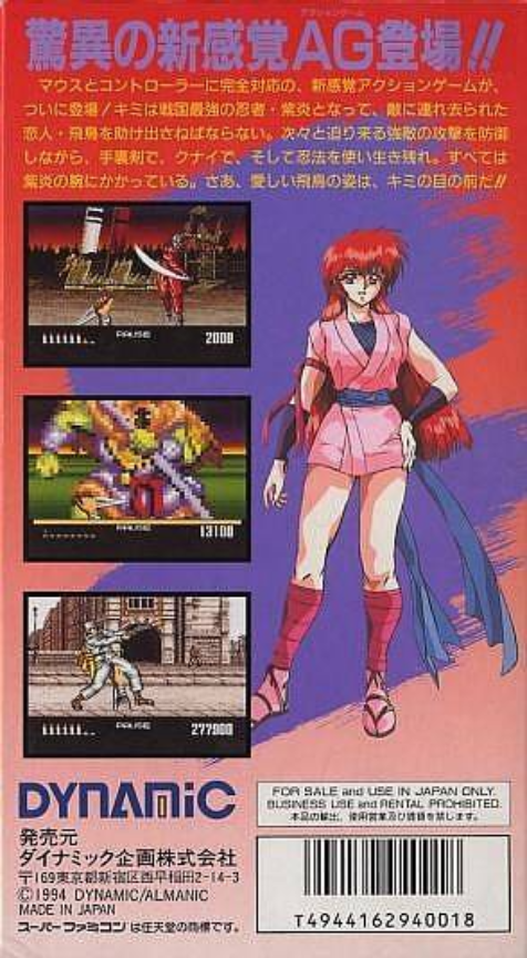 Shien's Revenge — box-2D-back (JP)
