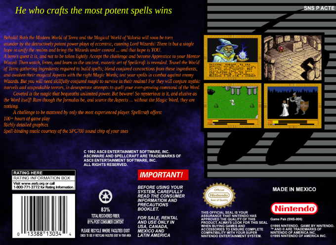 Spellcraft - Aspects Of Valor — box-2D-back (US)