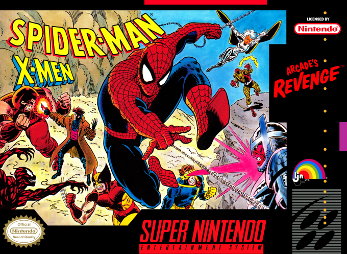 Spider-man And The X-men - Arcade's Revenge box art
