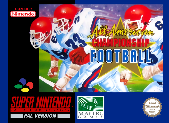 All-american Championship Football — box-2D (EU)