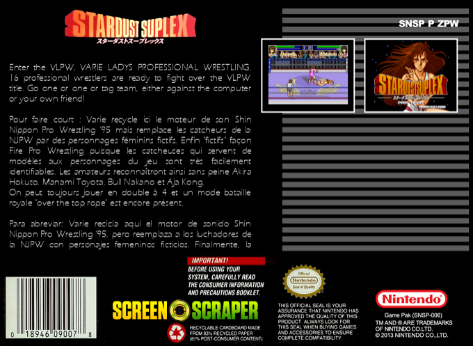 Stardust Suplex — box-2D-back (SS)