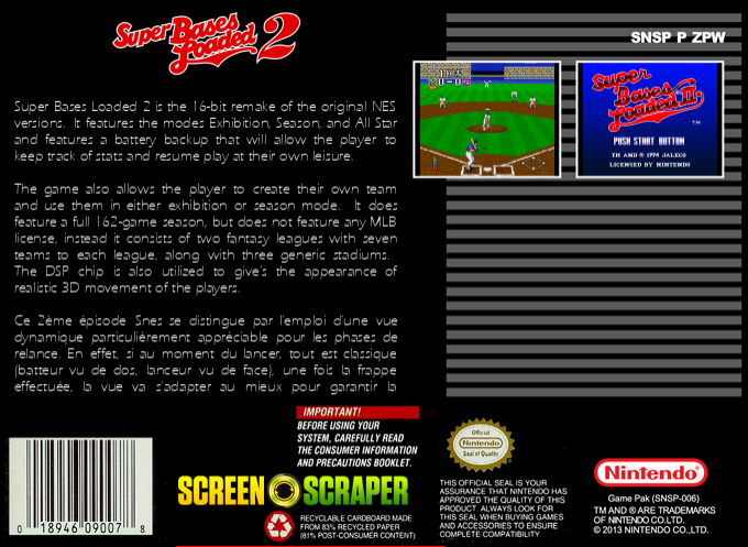 Super Bases Loaded 2 — box-2D-back (SS)