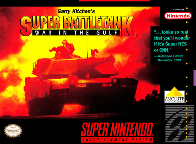 Garry Kitchen's Super Battletank - War In The Gulf box art