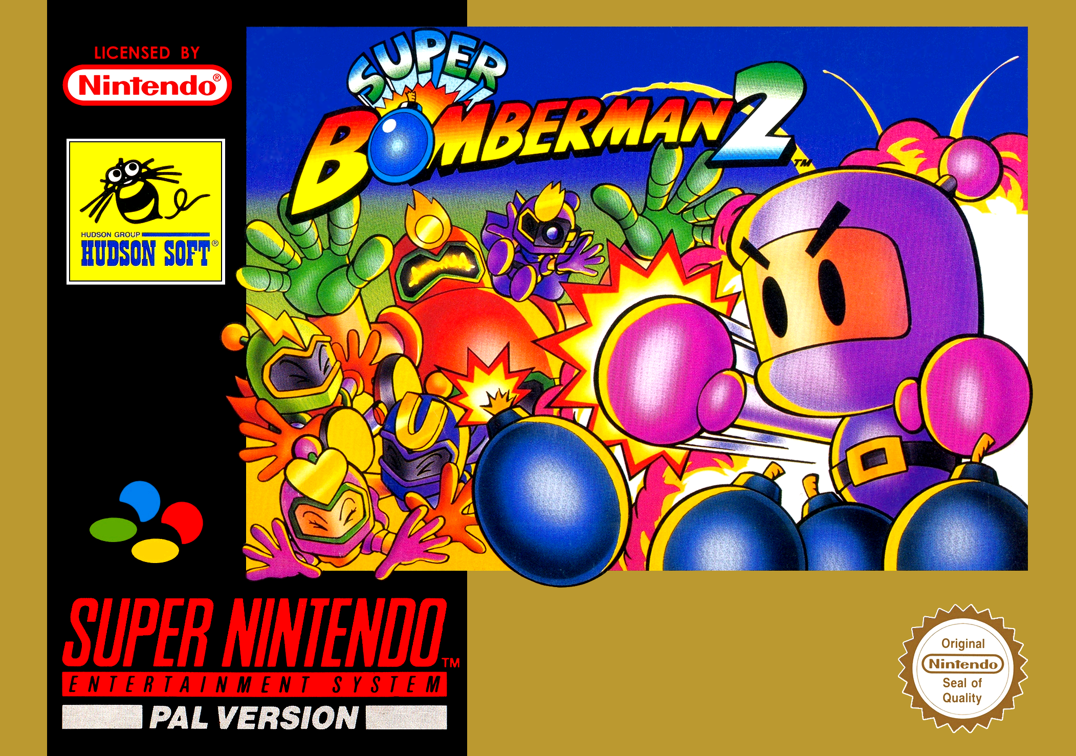 Super Bomberman 2 — box-2D (EU)