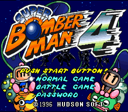 Super Bomberman 4 — sstitle (WOR)