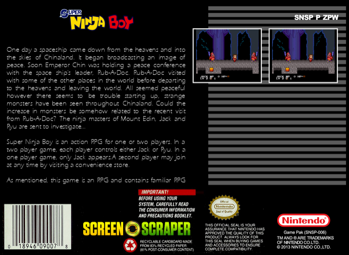 Super Ninja Boy — box-2D-back (SS)