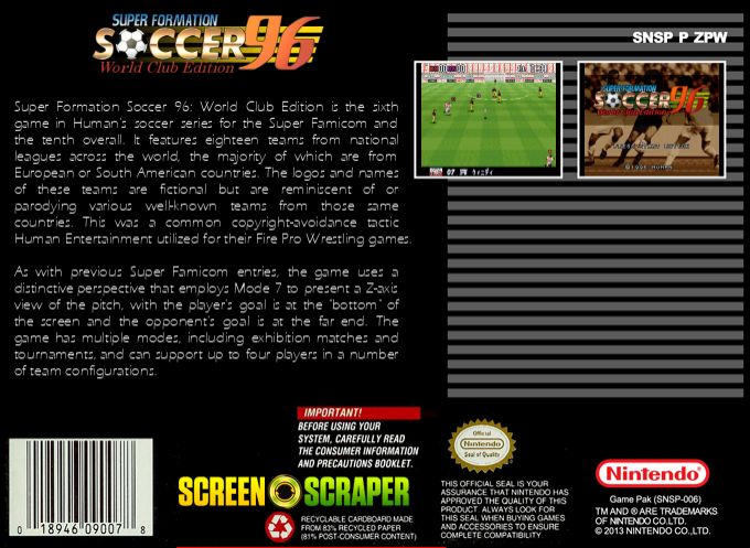 Super Formation Soccer 96 - World Club Edition — box-2D-back (SS)