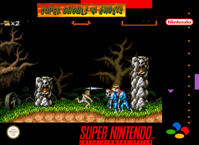 Super Ghouls'n Ghosts — box-2D (SS)