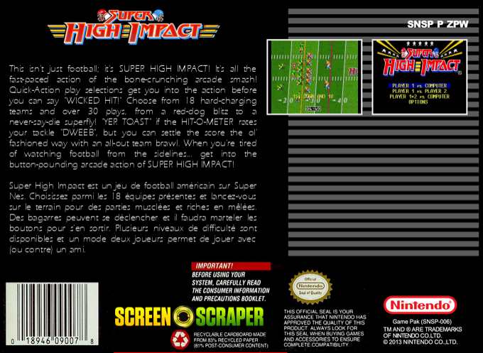 Super High Impact — box-2D-back (SS)
