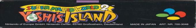 Super Mario World 2 - Yoshi's Island — box-2D-side (DE)