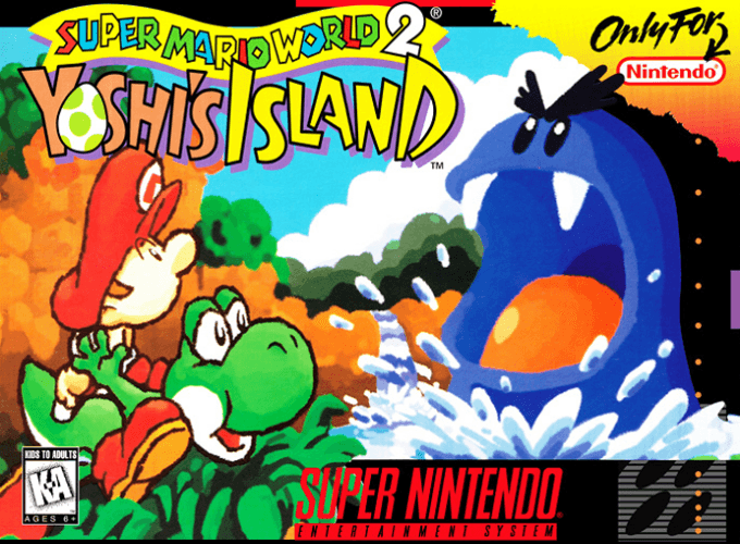 Super Mario World 2 - Yoshi's Island box art