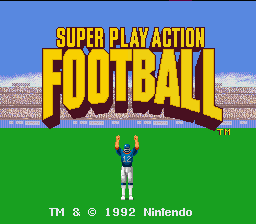 Super Play Action Football — sstitle (WOR)
